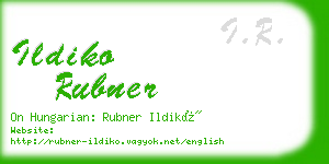 ildiko rubner business card